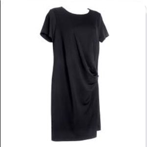 Banana Republic short sleeve draped front dress